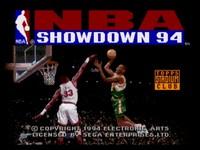 une photo d'Ã©cran de NBA Showdown sur Sega Megadrive